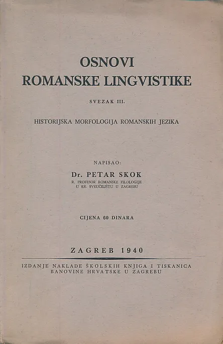 Osnovi romanske lingvistike sv. III