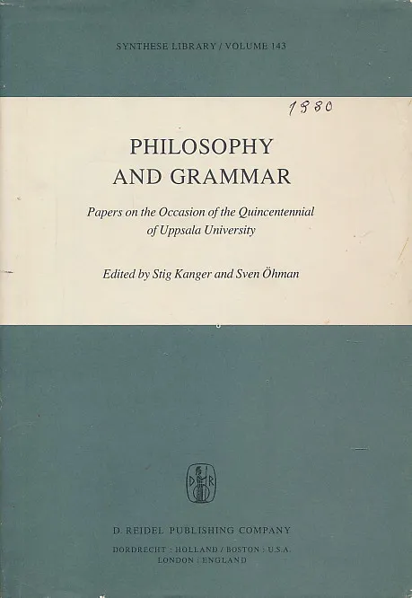 Philosophy and Grammar (underlined)
