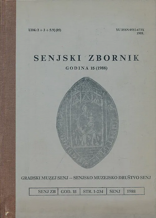 Senjski zbornik godina 15/1988