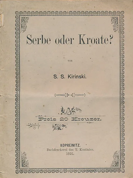 Serbe oder Kroate?