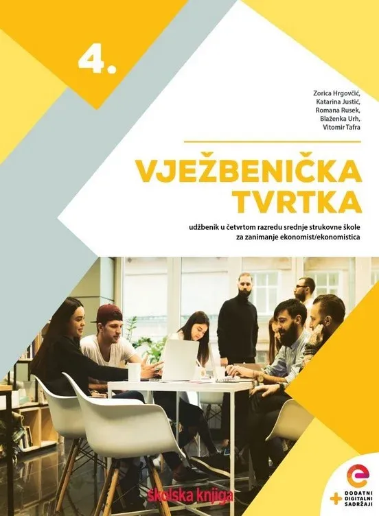 Vježbenička tvrtka 4 udžbenik u četvrtom razredu srednje strukovne za zanimanje ekonomist ekonomistica