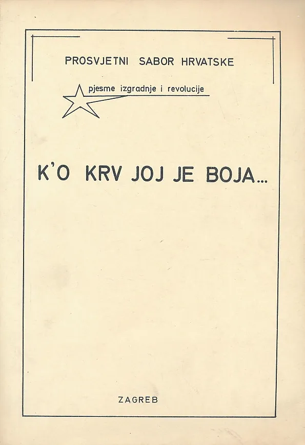 Ko krv joj je boja...