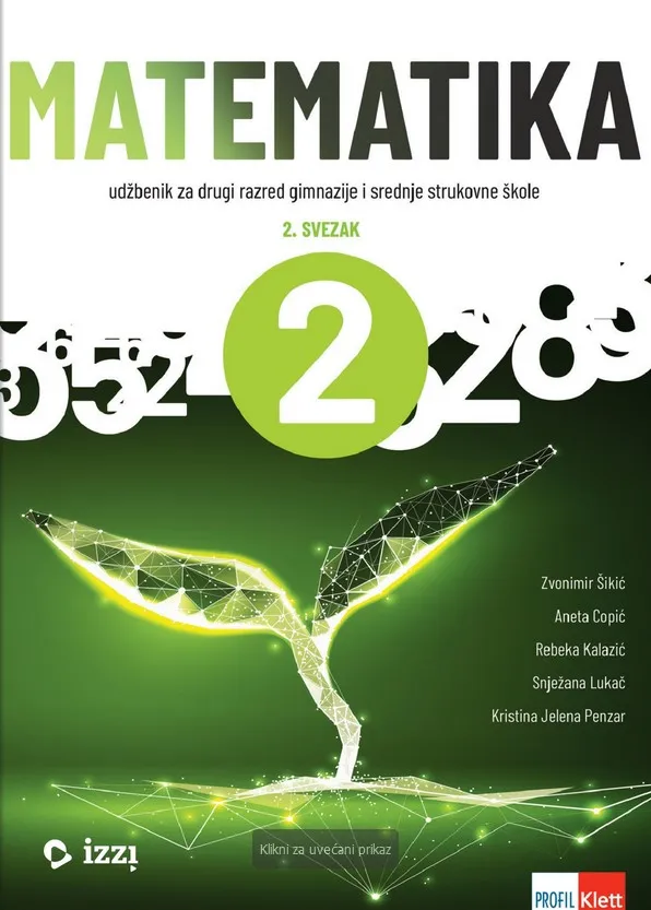Matematika 2 2. svezak udžbenik za drugi razred gimnazije i srednje strukovne škole