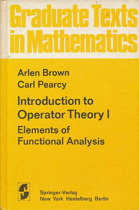 Introduction to Operator Theory I