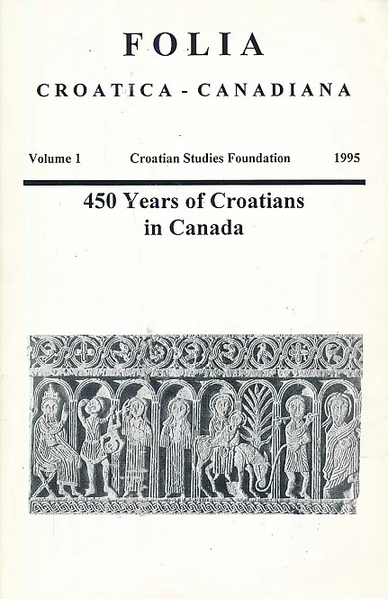 Folia Croatica - Canadiana I 1995
