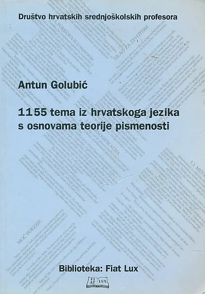 1155 tema iz hrvatskog jezika s osnovama teorije pismenosti