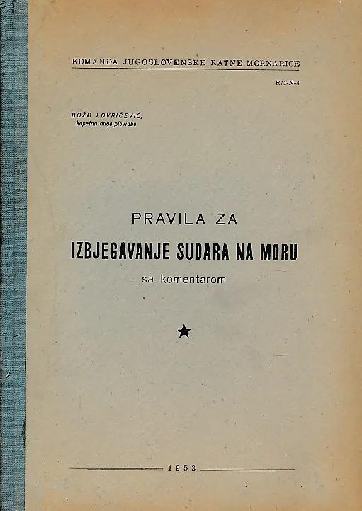 Pravila za izbjegavanje sudara na moru s komentarom