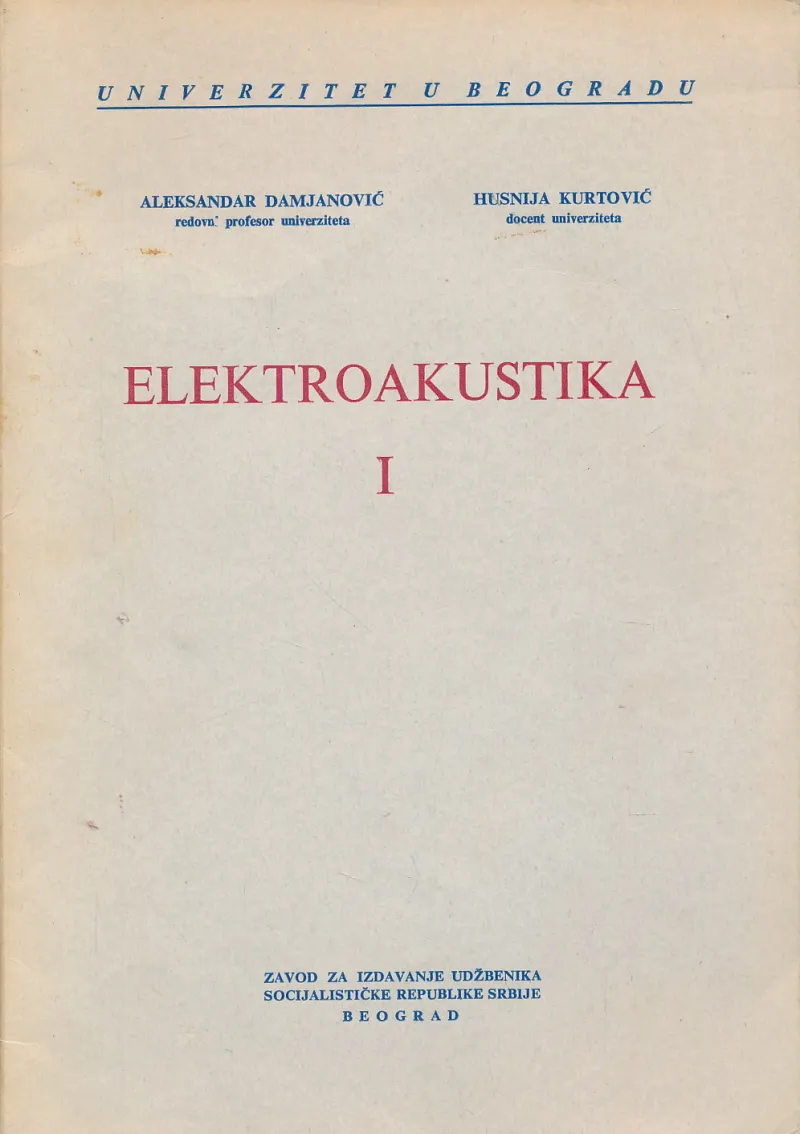 Elektroakustika I