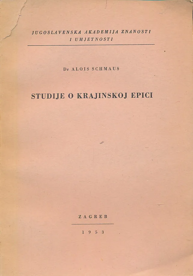 Studije o krajinskoj epici