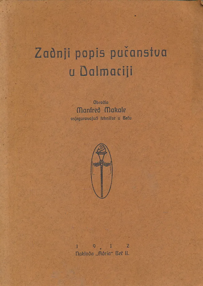 Zadnji popis pučanstva u Dalmaciji