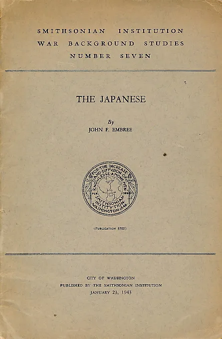 The Japanese [Smithsonian Institution War Background Studies]