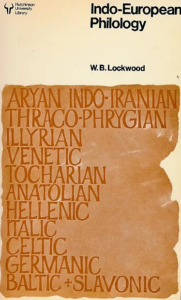 Indo-European Philology (Historical and Comparative)