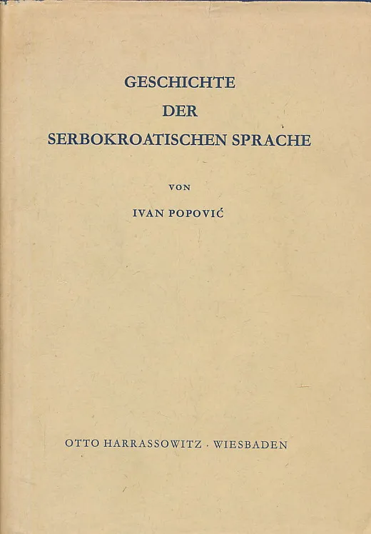 Geschichte der Serbokroatische Sprache