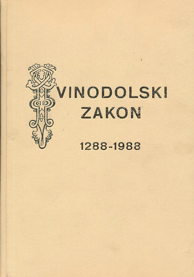 Vinodolski zakon 1288.