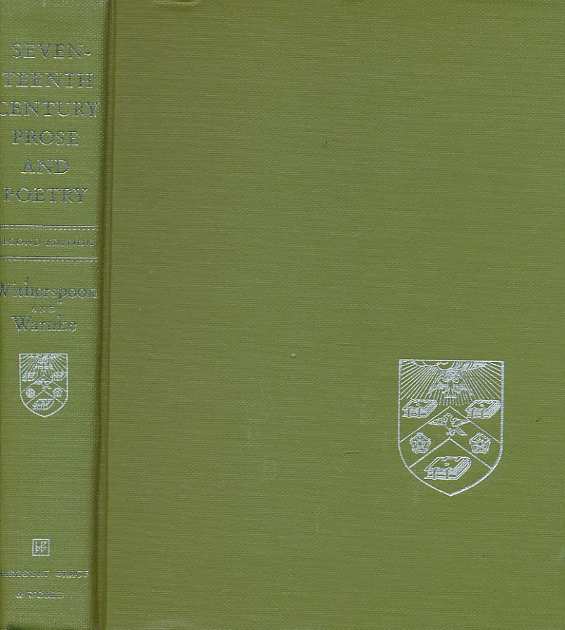 Seventeenth-Century Prose and Poetry