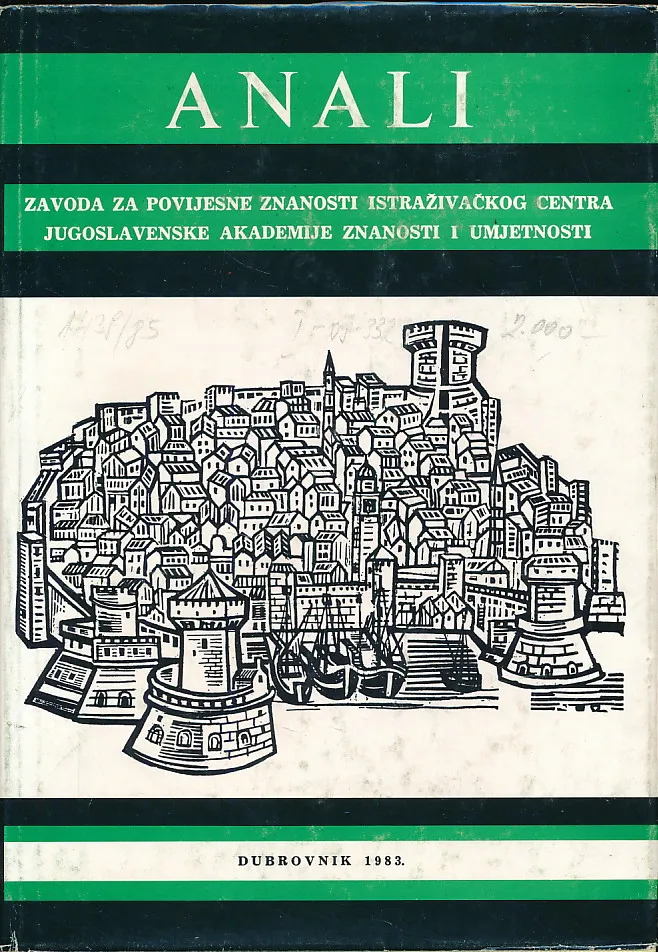 Anali Zavoda za povijesne znanosti istraživačkog centra JAZU. Svezak XXI