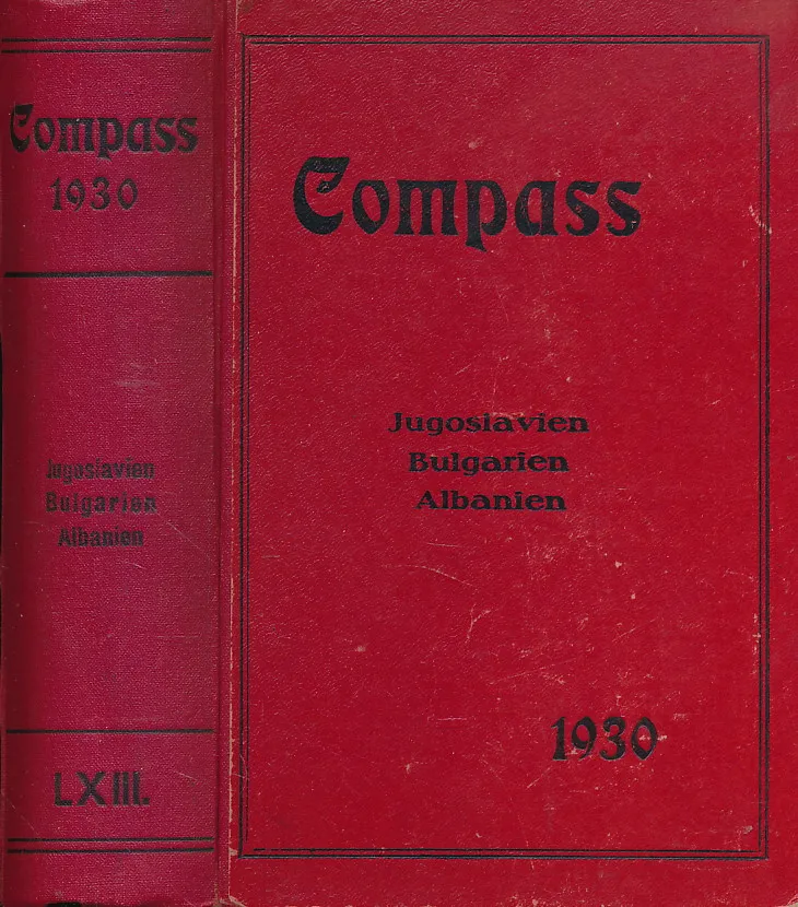 Compass. Finanzielles Jahrbuch. 1930. Jugoslawien. Bulgarien. Albanien.