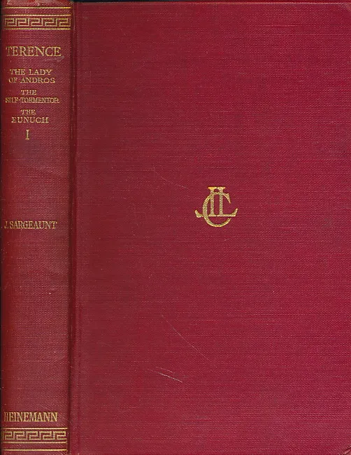 Terence, with an English Translation By John Sargeaunt. Vol I.
