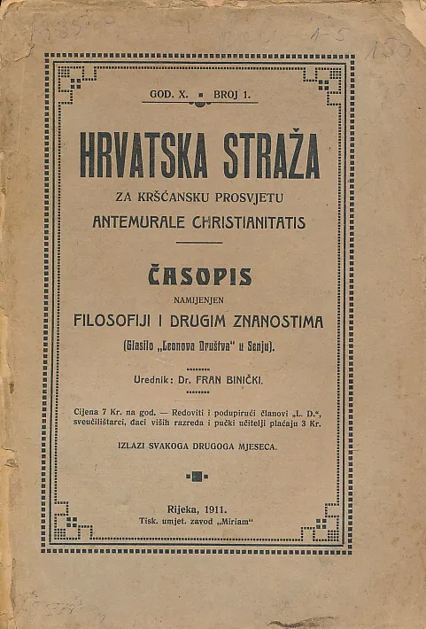 Hrvatska straža 1/1911