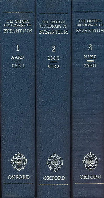The Oxford Dictionary of Byzantium 1-3