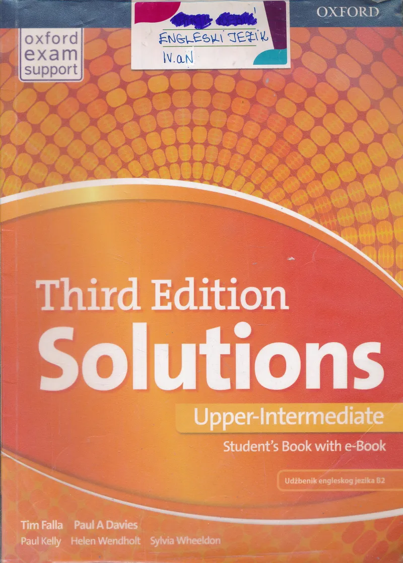 Solutions Third Edition Upper-Intermediate Student's Book with e-Book