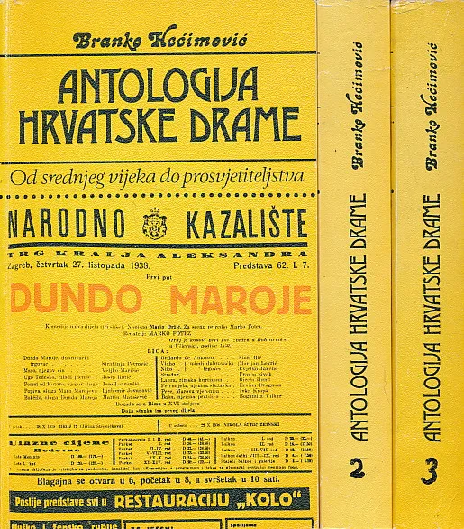 Antologija hrvatske drame 1-3