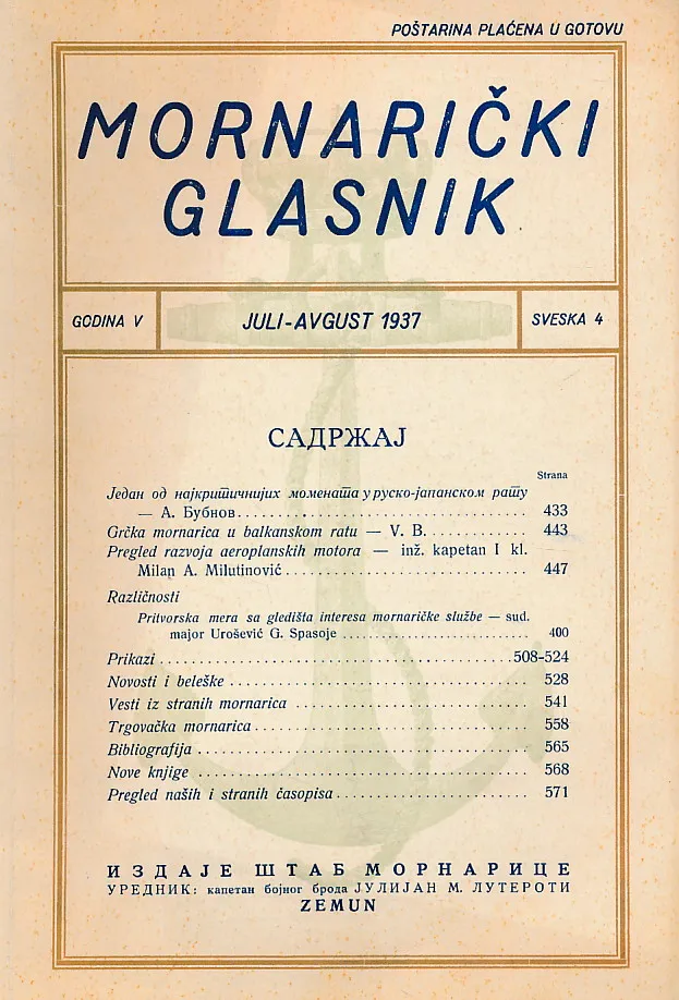 Mornarički glasnik 4/1937