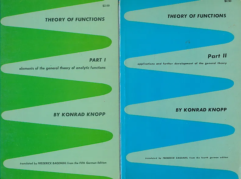 Theory of Functions 2 Volumes Part 1 & 2