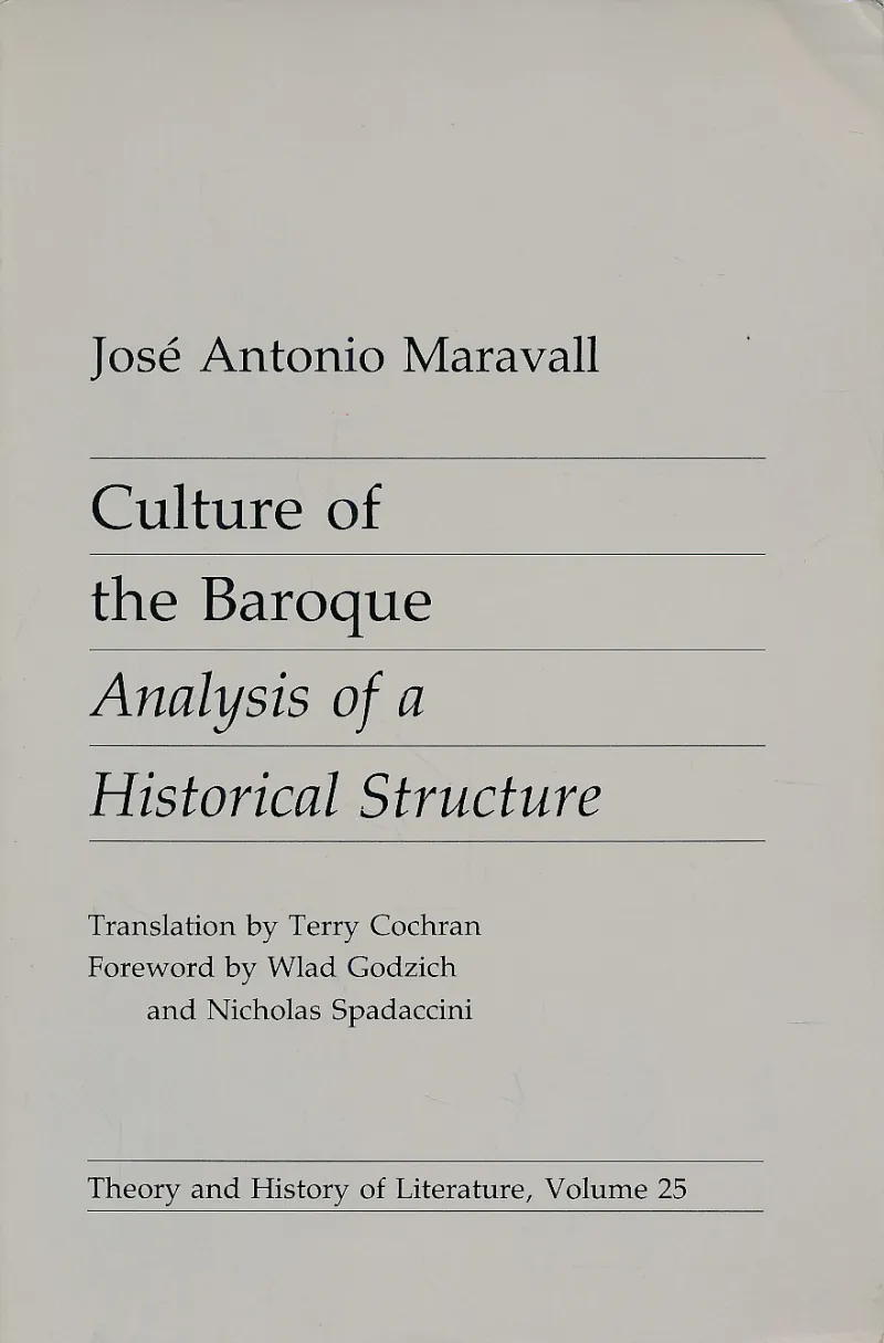Culture of the Baroque Analysis of a Historical Structure