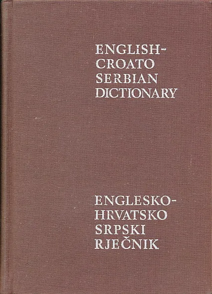 Englesko - hrvatskosrpski rječnik