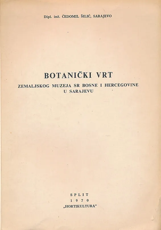 Botanički vrt Zemaljskog muzeja SR Bosne i Hercegovine u Sarajevu