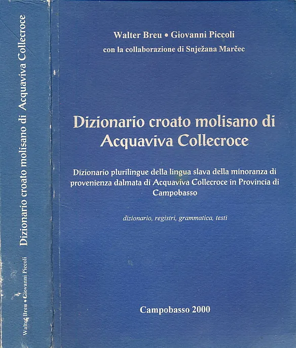 Dizionario croato molisano di Acquaviva Collecroce