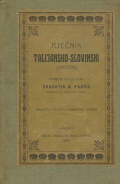 Rječnik talijansko-slovinski (hrvatski)