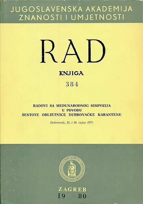 Rad JAZU 384/1980