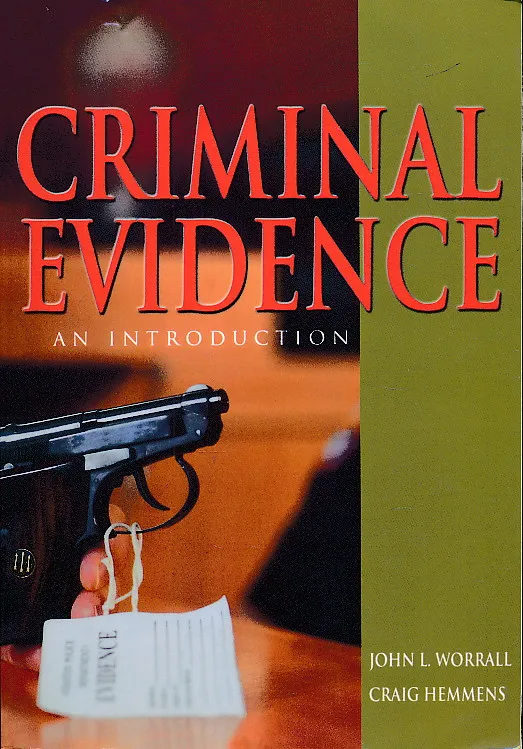Criminal Evidence : An Introduction