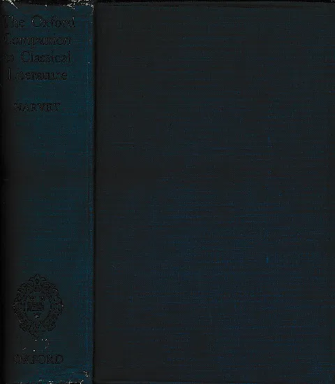 The Oxford Companion to Classical Literature