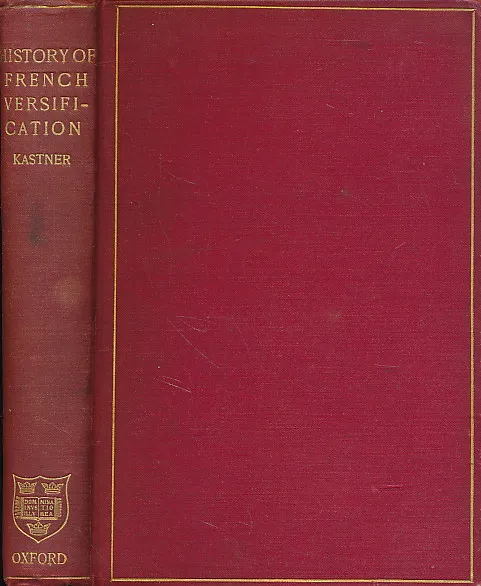 A History of French Versification