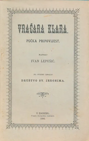 Vračara Klara : pučka pripovijest