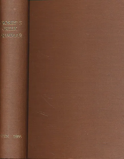 A Grammar of the Greek Language