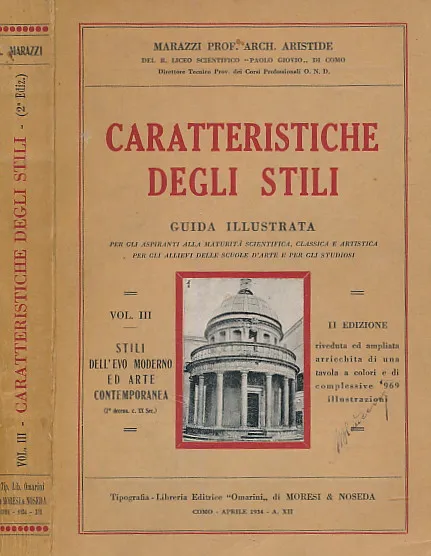Caratteristiche Degli Stili. Gida Illustrata vol. III