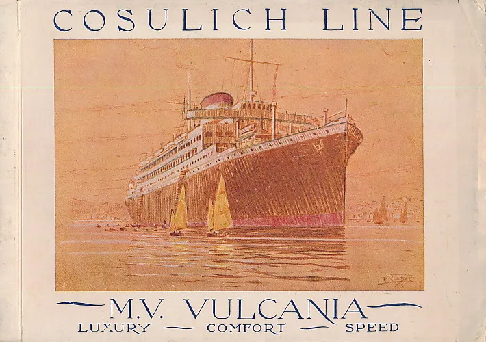 Cosulich line : M.V. Vulcania