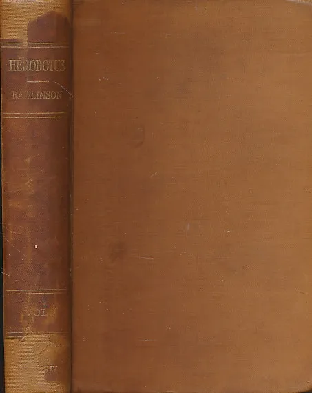 Herodotus. Vol I. The text of Canon Rawlinson's Translation, with the notes abridged