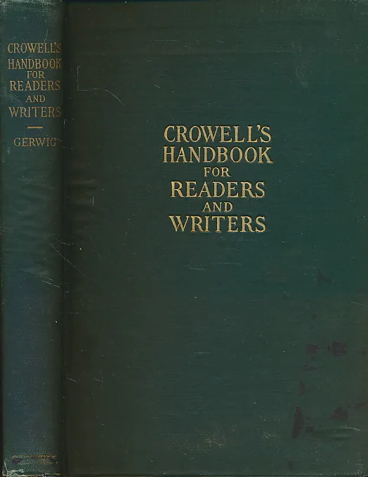 Crowell s Handbook For readers And Writers