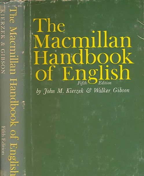 The Macmillan Handbook of English