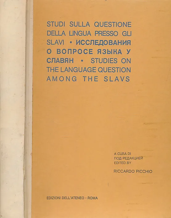Studi sulla questione della lingua presso gli slavi