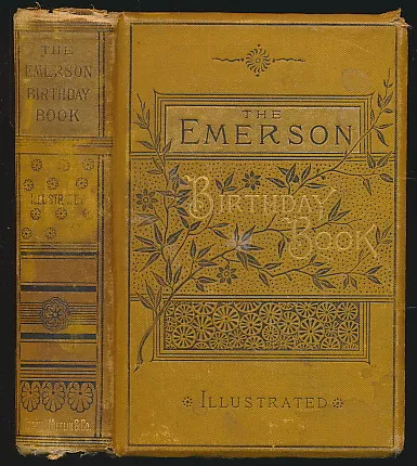 THE EMERSON BIRTHDAY BOOK Illustrated.