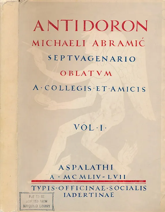 Vjesnik za arheologiju i historiju dalmatinsku LVI-LIX/1954-1957