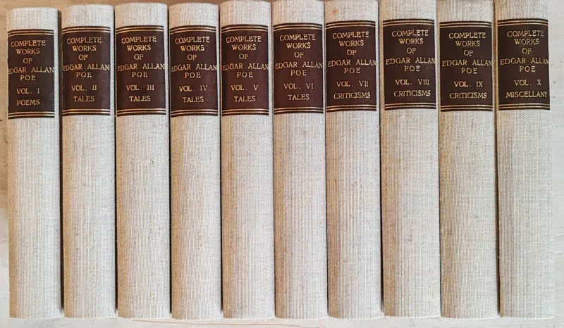 Complete Works of Edgar Allan Poe 10 Vol. Limited Ed.