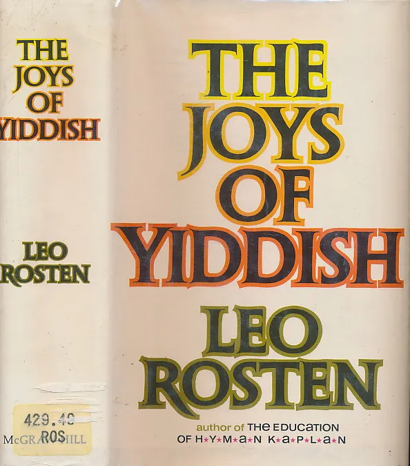 The Joys of Yiddish