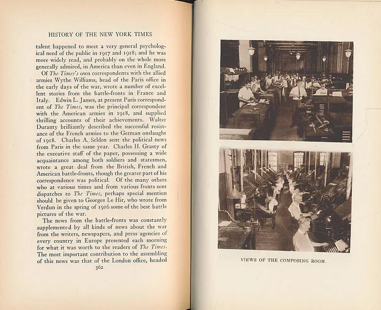 HISTORY OF THE NEW YORK TIMES 1851-1921